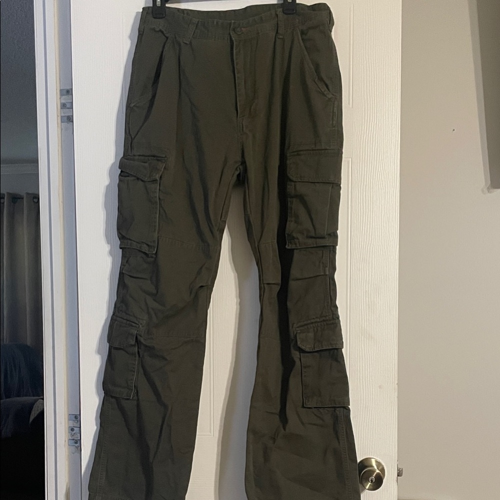MNML Olive Cargo Pants for Men